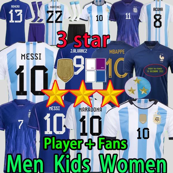 3 stars argentina soccer jerseys messis france maillots de football kids kit women finals 2022 player version mbappe j.alvarez de paul di ma, Black;yellow
3 stars argentina soccer jerseys messis france maillots de football kids kit women finals 2022 player version mbappe j.alvarez de paul di ma, Black;yellow