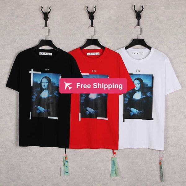 t shirt trendy brand ows offs mona lisa's oil painting arrow short sleeve men's casual large loose t-shirt, White;black
t shirt trendy brand ows offs mona lisa's oil painting arrow short sleeve men's casual large loose t-shirt, White;black