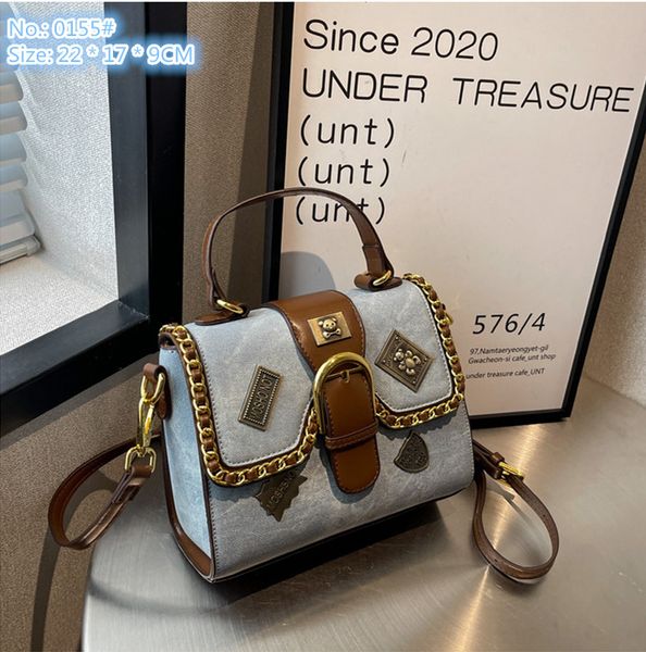wholesale factory ladies shoulder bag 2 colors street personality rivet punk handbag thickened denim fashion backpack trend foreign chain ha
wholesale factory ladies shoulder bag 2 colors street personality rivet punk handbag thickened denim fashion backpack trend foreign chain ha