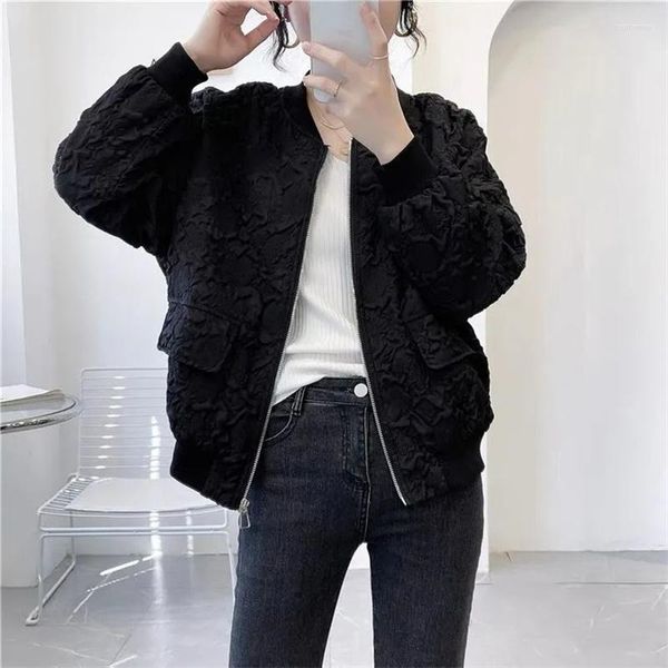 women's jackets chic design crop apricot high street lightweight women's bomber loose long sleeves 2022 casual outerwear, Black;brown
women's jackets chic design crop apricot high street lightweight women's bomber loose long sleeves 2022 casual outerwear, Black;brown