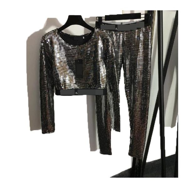 new womens two piece sequin pants autumn and winter fashion suit letter ribbon waistband long sleeve elastic slim leggings pant sets black s, White
new womens two piece sequin pants autumn and winter fashion suit letter ribbon waistband long sleeve elastic slim leggings pant sets black s, White