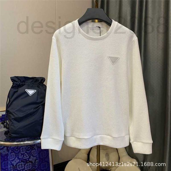 men's sweaters designer p autumn winter triangle classic casual crew neck sweater and women's rivet badge knitwear nvxs, White;black
men's sweaters designer p autumn winter triangle classic casual crew neck sweater and women's rivet badge knitwear nvxs, White;black