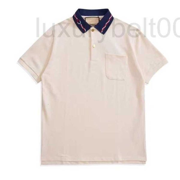 men's polos designer embroidered stretch beaded cotton polo shirt short sleeve button string kz90, White;black
men's polos designer embroidered stretch beaded cotton polo shirt short sleeve button string kz90, White;black