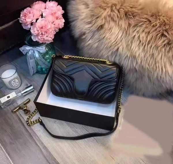 genuine leather handbags 22/26cm women gold tote shoulder bags cross body messenger purse 443497, Black;red 
genuine leather handbags 22/26cm women gold tote shoulder bags cross body messenger purse 443497, Black;red