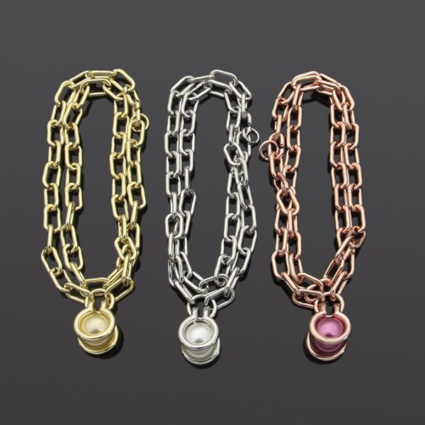 chain luxury bracelet pearl earrings designer silver couple shape original classic necklace set female jewelry gift, Black
chain luxury bracelet pearl earrings designer silver couple shape original classic necklace set female jewelry gift, Black