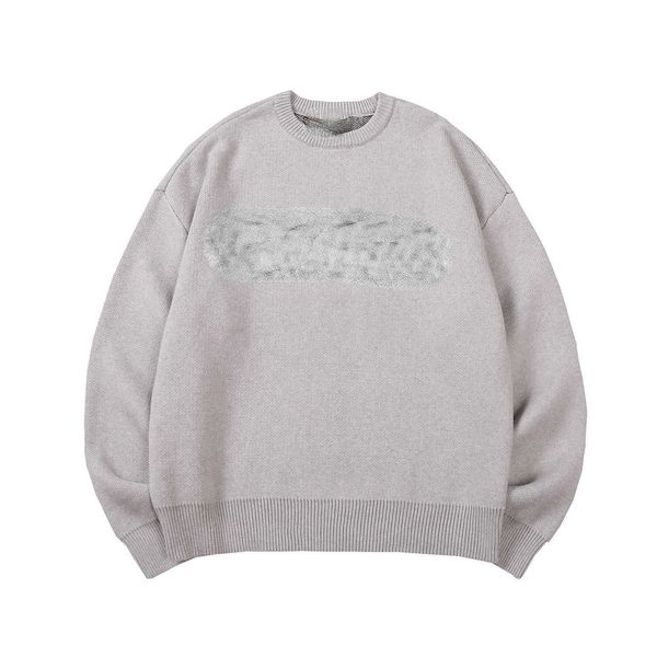 men's sweaters trendy sweater knitting round neck pullover sweater loose version for boys and girls, White;black
men's sweaters trendy sweater knitting round neck pullover sweater loose version for boys and girls, White;black