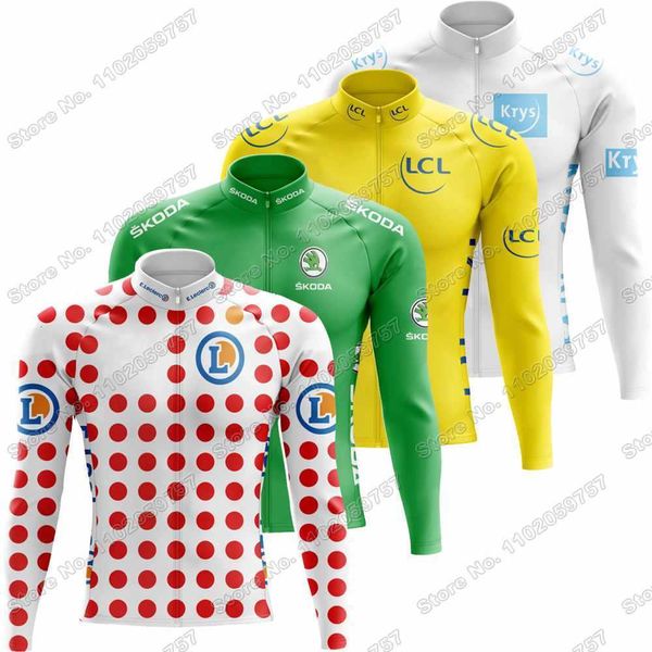 Outdoor T-Shirts 2022 France Cycling Jersey Long Sleeve Men Cycling Clothing Yellow Green White Polka dot Road Bike Shirt Bicycle Jacket Maillot, Summer 4
Outdoor T-Shirts 2022 France Cycling Jersey Long Sleeve Men Cycling Clothing Yellow Green White Polka dot Road Bike Shirt Bicycle Jacket Maillot, Summer 4