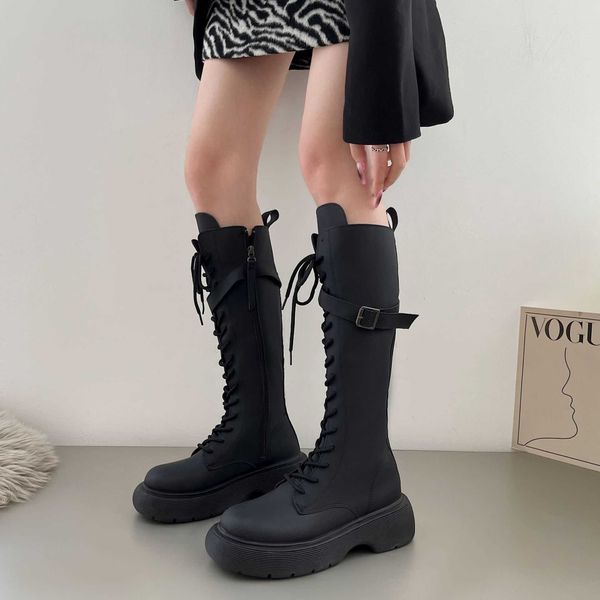 boots black long women's new autumn knight small tall thick bottom explosion style thin 221213
boots black long women's new autumn knight small tall thick bottom explosion style thin 221213