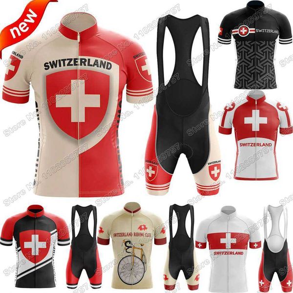 2022 switzerland cycling jersey set swiss national team cycling clothing men road bike shirts suit bicycle pants riding uniform, Black;red
2022 switzerland cycling jersey set swiss national team cycling clothing men road bike shirts suit bicycle pants riding uniform, Black;red