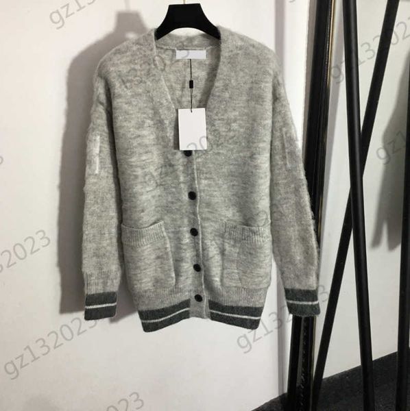 cardigans womens sweaters button open v-neck mohair knitted cardigan standard long sleeve silhouette joker knitwear luxury brand women cloth, White;black
cardigans womens sweaters button open v-neck mohair knitted cardigan standard long sleeve silhouette joker knitwear luxury brand women cloth, White;black