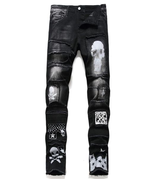 mens jeans mens pants streetwear fashion trousers skull black denim biker male casual designer ripped comfortable 2204944747, Blue
mens jeans mens pants streetwear fashion trousers skull black denim biker male casual designer ripped comfortable 2204944747, Blue