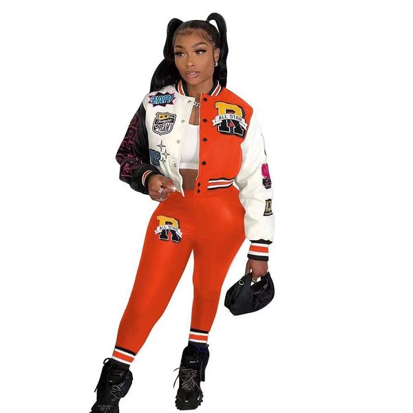 2022 womens tracksuits autumn and winter color contrast press button cardigan fashion print double thread outdoor sports baseball suit 2-pie, Gray
2022 womens tracksuits autumn and winter color contrast press button cardigan fashion print double thread outdoor sports baseball suit 2-pie, Gray