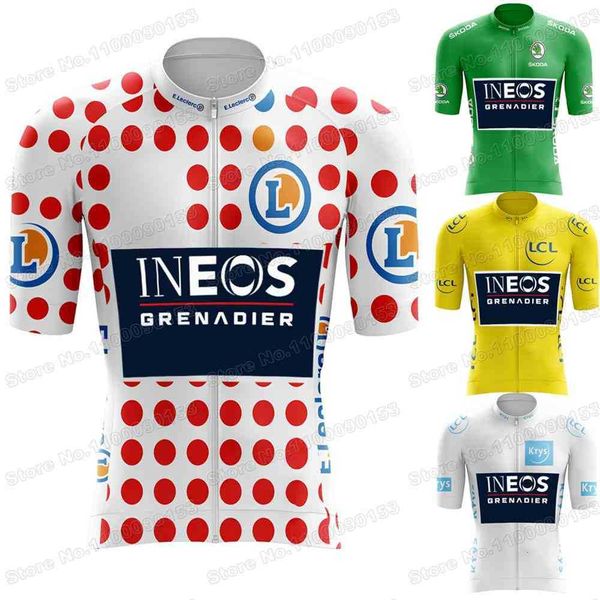 outdoor t-shirts ineos grenadier 2022 france cycling jersey short sleeve men cycling clothing yellow green white polka dot road bike shirts, Gray;blue
outdoor t-shirts ineos grenadier 2022 france cycling jersey short sleeve men cycling clothing yellow green white polka dot road bike shirts, Gray;blue