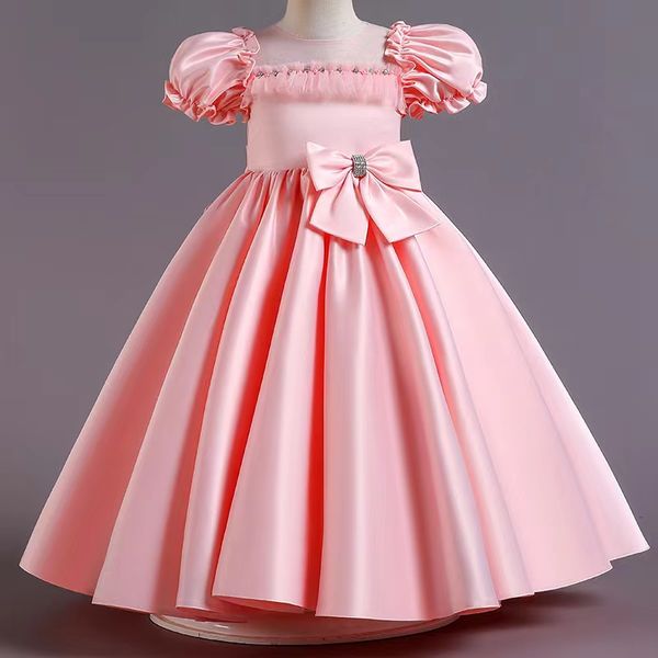 new holy first communion gowns customized black ball gown flower girl dress with sleeves floor length pageant party gowns, White;blue
new holy first communion gowns customized black ball gown flower girl dress with sleeves floor length pageant party gowns, White;blue