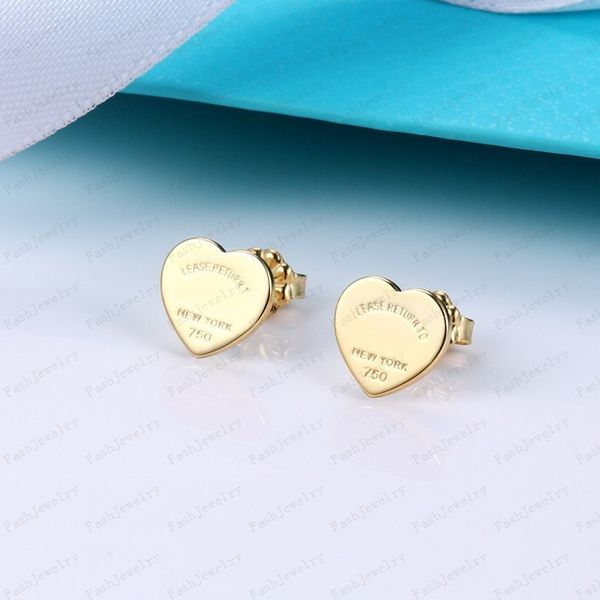 women rose studs designer heart earrings couple velvet bag stainless steel 10mm thick perforated luxury jewelry gift women accessories whole, Golden;silver
women rose studs designer heart earrings couple velvet bag stainless steel 10mm thick perforated luxury jewelry gift women accessories whole, Golden;silver