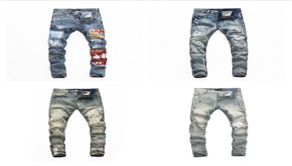 men039s jeans distressed ripped biker pants slim fit motorcycle denim pant mens designer jeans size 28409720146, Blue
men039s jeans distressed ripped biker pants slim fit motorcycle denim pant mens designer jeans size 28409720146, Blue