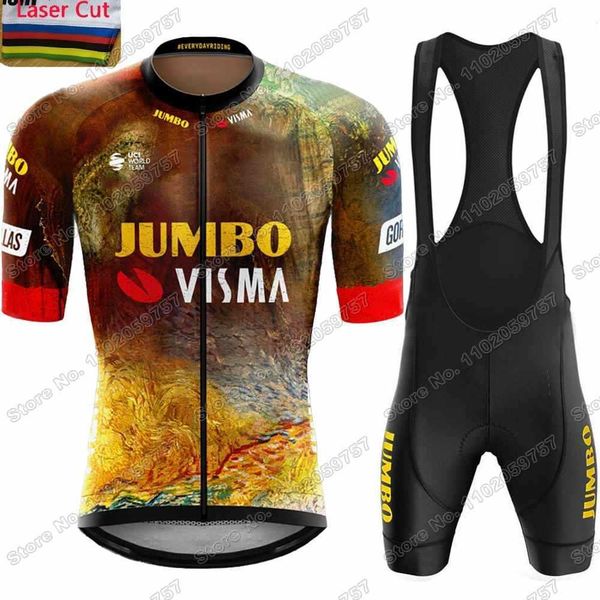 team jumbo visma 2022 cycling jersey laser cut cuff set france tdf cycling clothing men road bike shirt suit bicycle bib shorts, Black;red
team jumbo visma 2022 cycling jersey laser cut cuff set france tdf cycling clothing men road bike shirt suit bicycle bib shorts, Black;red