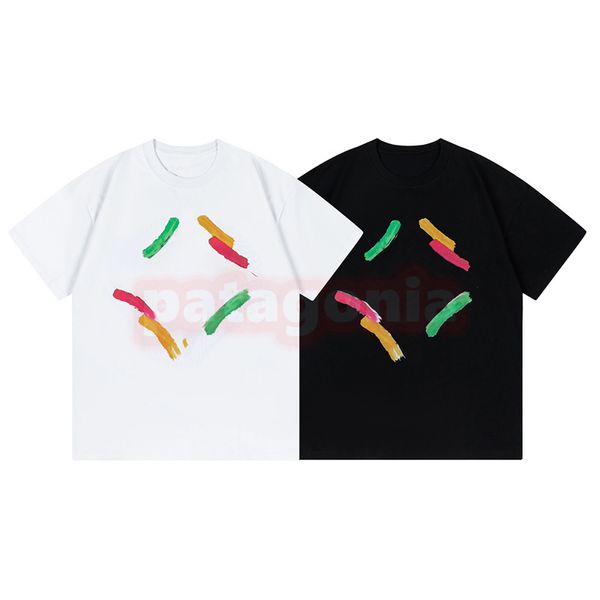 men womens summer new t shirt mens fashion hand-painted dart print tees couples casual loose t shirts size xs, White;black
men womens summer new t shirt mens fashion hand-painted dart print tees couples casual loose t shirts size xs, White;black