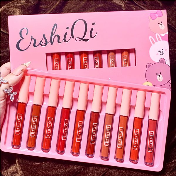 10pcs lip gloss powder mist matte frosted lip mud domestic glaze net red live recommendation velvet moisturizing lipstick tslm1
10pcs lip gloss powder mist matte frosted lip mud domestic glaze net red live recommendation velvet moisturizing lipstick tslm1