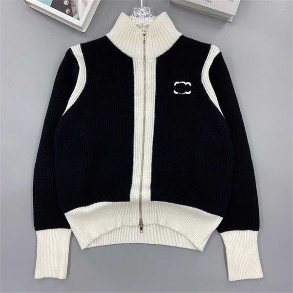 designer jacket autumn sweater print ce embroidery zip cardigan women's coat 2023 color contrast stand collar jacket knitted women swea, White;black
designer jacket autumn sweater print ce embroidery zip cardigan women's coat 2023 color contrast stand collar jacket knitted women swea, White;black