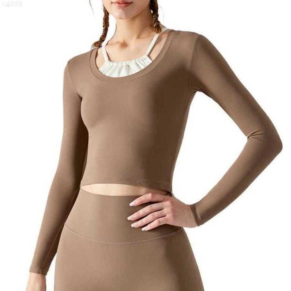 lu-385 yoga outfits gym clothes long sleeved round neck slim sports shirt women's running fitness teee37i
lu-385 yoga outfits gym clothes long sleeved round neck slim sports shirt women's running fitness teee37i