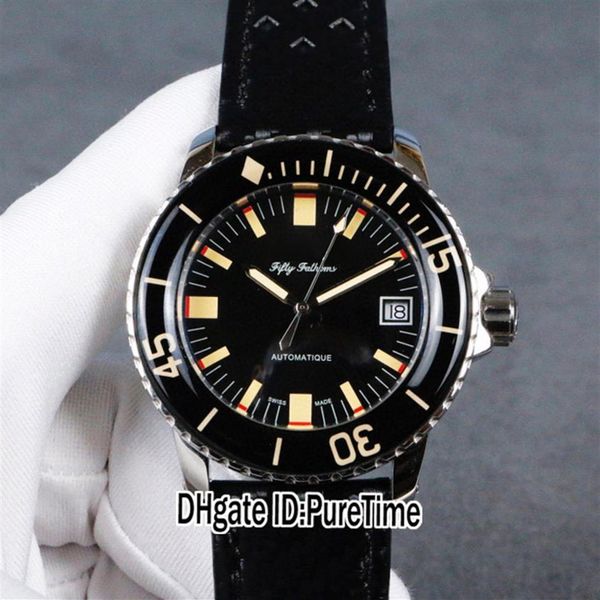 new fifty fathoms 50 fathoms barakuda 5008b-1130-b52a miyota 8215 automatic mens watch steel case black dial nylon leather puretim257h, Slivery;brown
new fifty fathoms 50 fathoms barakuda 5008b-1130-b52a miyota 8215 automatic mens watch steel case black dial nylon leather puretim257h, Slivery;brown
