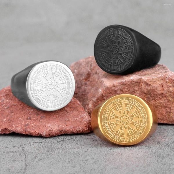 2022 new fashion cluster rings compass stainless steel men punk hip hop simple vintage trendy for boyfriend jewelry creativity gift wholesal, Golden;silver
2022 new fashion cluster rings compass stainless steel men punk hip hop simple vintage trendy for boyfriend jewelry creativity gift wholesal, Golden;silver