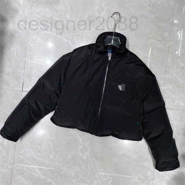women's down & parkas designer p new triangle sign lapel bread jacket down coat 431v, Black
women's down & parkas designer p new triangle sign lapel bread jacket down coat 431v, Black