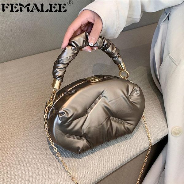 shoulder bags portable travel women padded nylon ruched handle space bag fashion oval shaped dinner party clutch
shoulder bags portable travel women padded nylon ruched handle space bag fashion oval shaped dinner party clutch