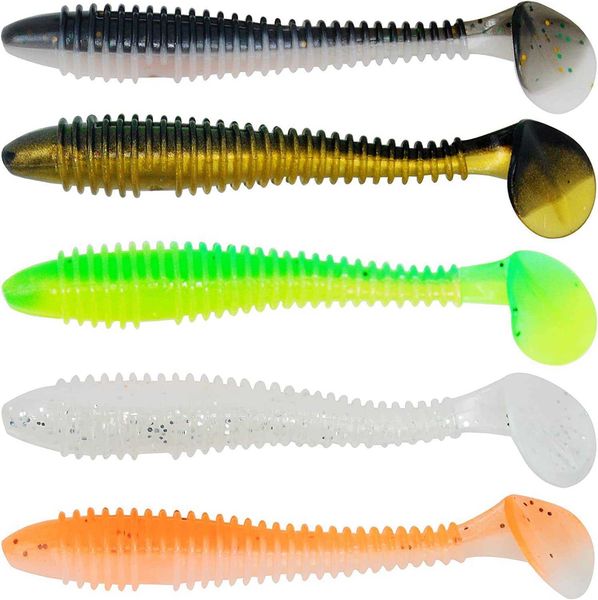 40 pcs fishing worms with 5 color soft plastic bass lure baits paddle tail swimbaits 2 inch two-tone color swim baits
40 pcs fishing worms with 5 color soft plastic bass lure baits paddle tail swimbaits 2 inch two-tone color swim baits