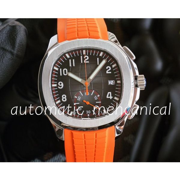 real p men's watch 42mm 7750 automatic movement chronograph work date valjoux eta black small orange needle rubber strap 5968 diver wri, Slivery;brown
real p men's watch 42mm 7750 automatic movement chronograph work date valjoux eta black small orange needle rubber strap 5968 diver wri, Slivery;brown