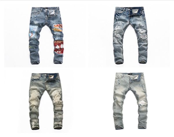 men039s jeans distressed ripped biker pants slim fit motorcycle denim pant mens designer jeans size 28403438187, Blue
men039s jeans distressed ripped biker pants slim fit motorcycle denim pant mens designer jeans size 28403438187, Blue