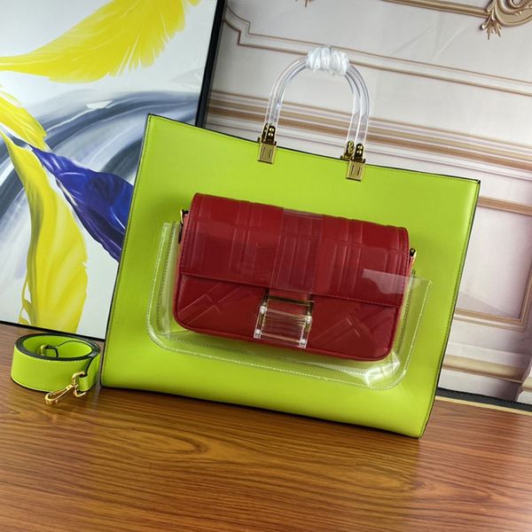 sunshine pocket handbag tote shopping bag genuine leather fashion letters gold hardware transparent baguette pocket women crossbody bags 41c
sunshine pocket handbag tote shopping bag genuine leather fashion letters gold hardware transparent baguette pocket women crossbody bags 41c