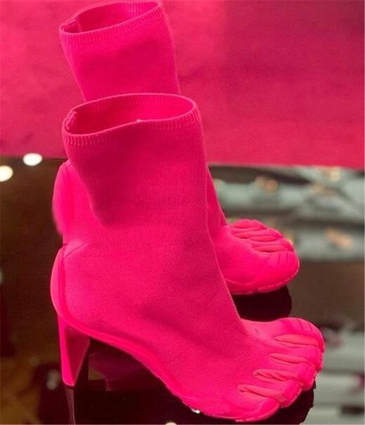 five figners toe sock short boots women unique pink black strange heel ankle booties party heels
five figners toe sock short boots women unique pink black strange heel ankle booties party heels