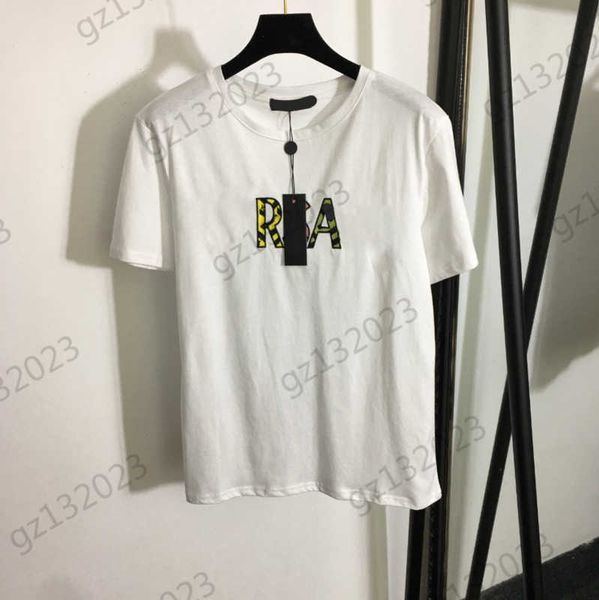 womens clothes t-shirts colorful embroidered letter print crewneck short sleeve pure cotton loose casual joker tees designer brand women ap, White
womens clothes t-shirts colorful embroidered letter print crewneck short sleeve pure cotton loose casual joker tees designer brand women ap, White