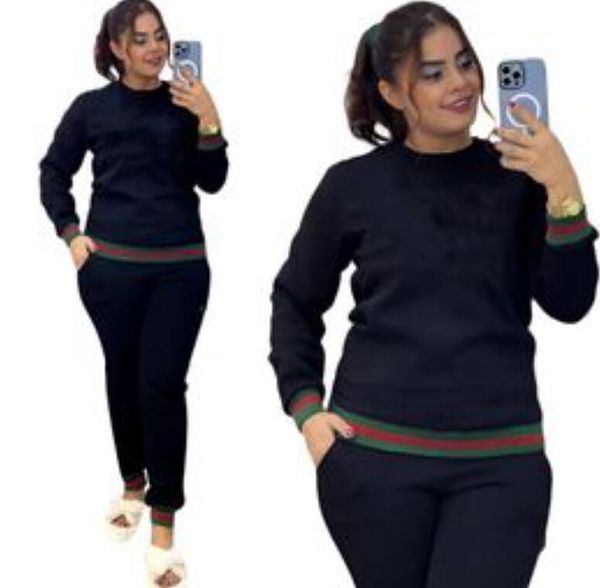 women's tracksuits o-neck pullover sports suit hoodies pants outfits loose g designer casual female jogger and crop set, Gray 
women's tracksuits o-neck pullover sports suit hoodies pants outfits loose g designer casual female jogger and crop set, Gray