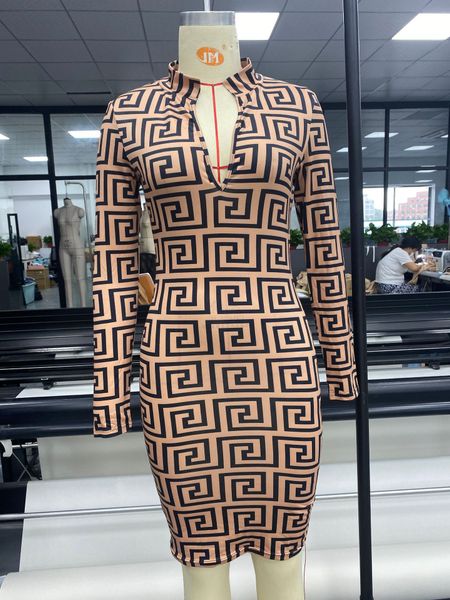 women dresses fashion print waist round neck long sleeve dress women's slim bodycon one-piece skirt blouses club clothing size s-2xl, Black;gray
women dresses fashion print waist round neck long sleeve dress women's slim bodycon one-piece skirt blouses club clothing size s-2xl, Black;gray