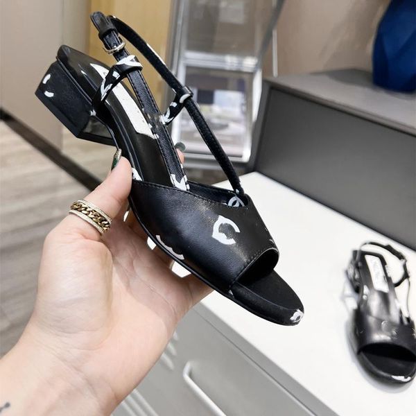 women sandals leather shoes fashion printed sandal chunky heels sheepskin fabric lining shoe surface open toe vintage designer sandal, Black
women sandals leather shoes fashion printed sandal chunky heels sheepskin fabric lining shoe surface open toe vintage designer sandal, Black