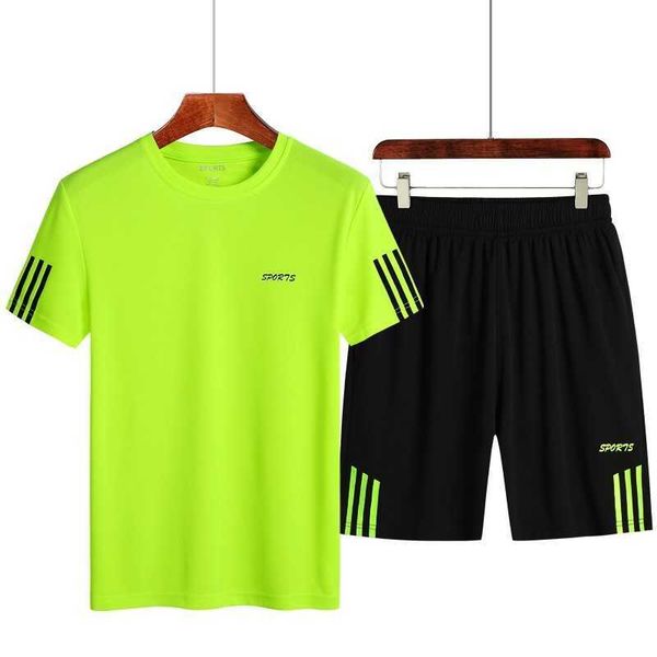 summer suit 2020 thin three bar sports casual men's summer fast drying round neck short sleeve loose clothing, Gray
summer suit 2020 thin three bar sports casual men's summer fast drying round neck short sleeve loose clothing, Gray