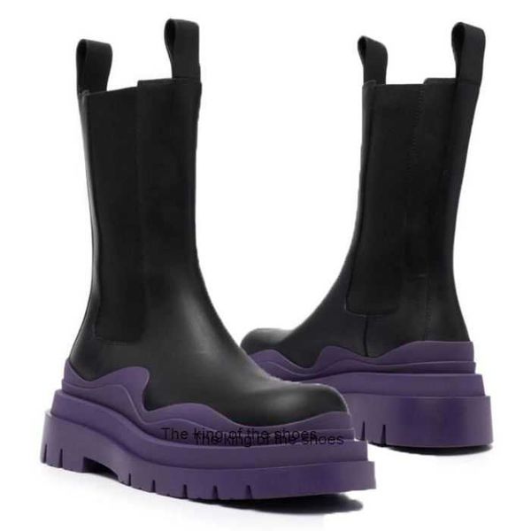 women bottega purple soles boots hipster luxury man tire leather chelsea booties men platform chunky shoes lady knight high-boots designer, Black
women bottega purple soles boots hipster luxury man tire leather chelsea booties men platform chunky shoes lady knight high-boots designer, Black