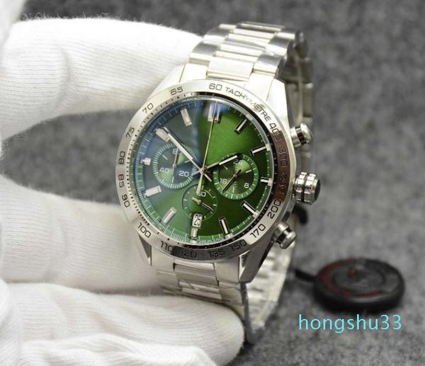 2022 new high grade watch 44mm quartz chronograph battery power mens watches stainless steel bracelet strap luminous wristwatch gift, Slivery;brown
2022 new high grade watch 44mm quartz chronograph battery power mens watches stainless steel bracelet strap luminous wristwatch gift, Slivery;brown