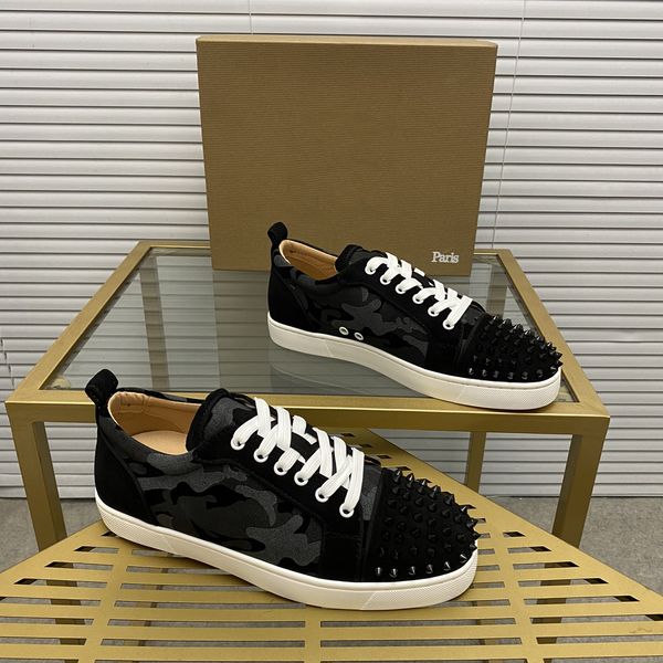 mens stylish studded shoes handcrafted real leather designer rock style red soles shoes luxury fashion womens diamond encrusted casual shoe, Red;white 
mens stylish studded shoes handcrafted real leather designer rock style red soles shoes luxury fashion womens diamond encrusted casual shoe, Red;white