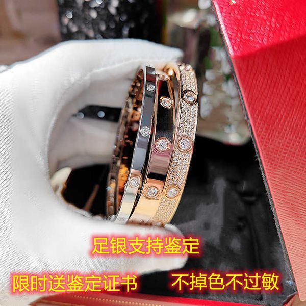 designer nail high version original card home buckle 18k rose gold full diamond star bracelet women net red sterling silver, Black
designer nail high version original card home buckle 18k rose gold full diamond star bracelet women net red sterling silver, Black