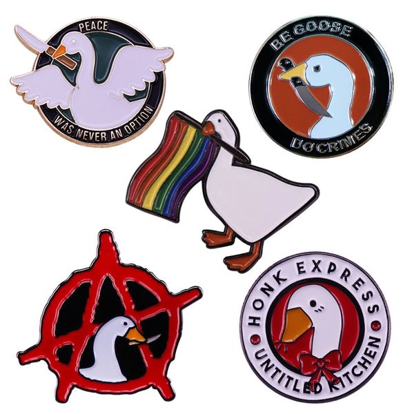 untitled honk goose brooch anarchy reigns enamel pin brooches metal badges lapel pins denim jacket jewelry accessories gifts, Blue
untitled honk goose brooch anarchy reigns enamel pin brooches metal badges lapel pins denim jacket jewelry accessories gifts, Blue