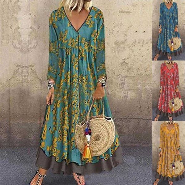 autumn and winter dress v-neck three-quarter sleeve vintage printed fake, Black;gray
autumn and winter dress v-neck three-quarter sleeve vintage printed fake, Black;gray