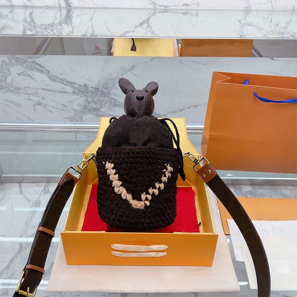 new winter knitted buckets drawstring shoulder bags gilrs letter rabbit design woolen small handbags string wallets purses with box
new winter knitted buckets drawstring shoulder bags gilrs letter rabbit design woolen small handbags string wallets purses with box