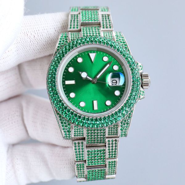 full diamond mens watch automatic mechanical 3135 movement watches luminous 40mm with diamond-studded steel bracelet women sapphire wristwat, Slivery;brown
full diamond mens watch automatic mechanical 3135 movement watches luminous 40mm with diamond-studded steel bracelet women sapphire wristwat, Slivery;brown