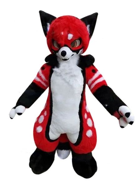 red husky fox medium length fur mascot costume walking halloween christmas suit party, Red;yellow
red husky fox medium length fur mascot costume walking halloween christmas suit party, Red;yellow