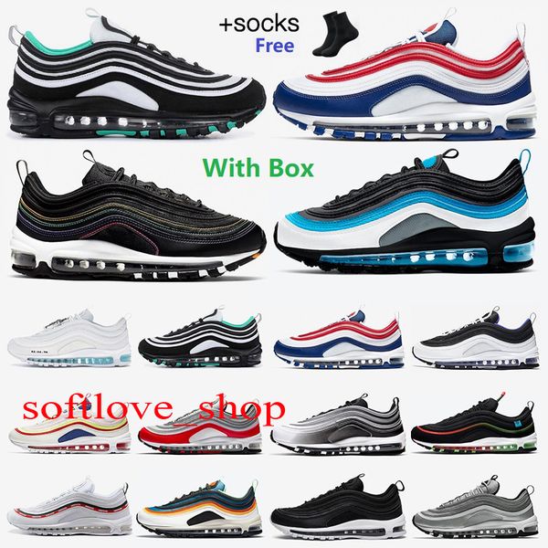 running shoes men women sean wotherspoon 97s triple black white silver bullet gold south beach ghost mens trainers sports sneakers, White;red
running shoes men women sean wotherspoon 97s triple black white silver bullet gold south beach ghost mens trainers sports sneakers, White;red