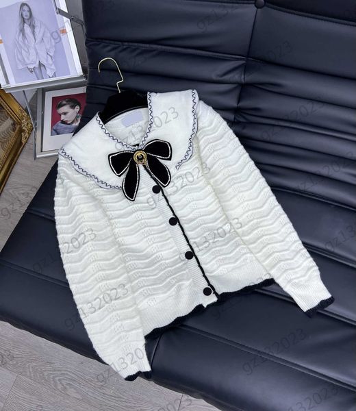 womens sweaters detachable doll collar bow brooch decoration wool knitted cardigan custom button open fashion joker knitwear women clothes 2, White;black
womens sweaters detachable doll collar bow brooch decoration wool knitted cardigan custom button open fashion joker knitwear women clothes 2, White;black